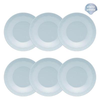 Conjunto de 6 Pratos Fundos Mia Cristal Oxford
