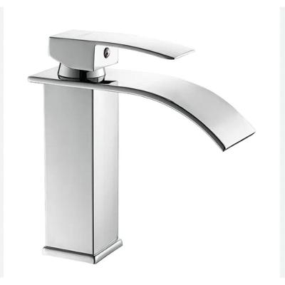 Torneira Banheiro Gourmet Cascata Slim Misturador Monocomando Bica Baixa T103-04 Rosa Gold Luuk Youn Cor:prata