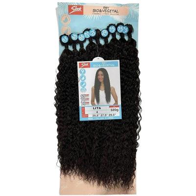 Cabelo Cacheado Oganico De Bio Fibra Sleek - Lita 320g Cor:4