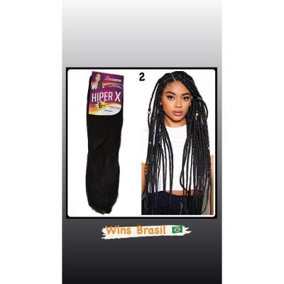 Promoção Jumbão Pacotão 400g Trança Braids Alta Qualidade Hiper X Cores:2(castanhoescuro)
