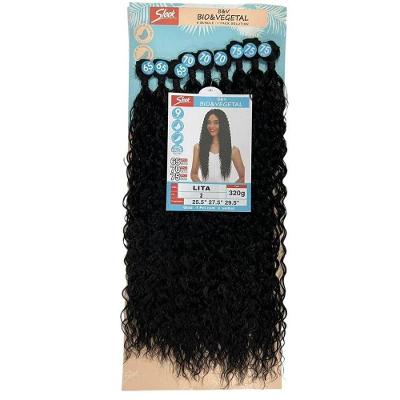 Cabelo Cacheado Oganico De Bio Fibra Sleek - Lita 320g Cor:2