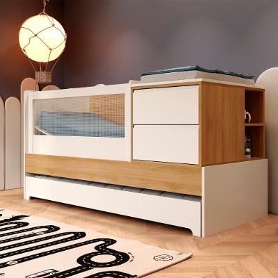Berço Multifuncional Sol E Mar Com Cômoda 7 Em 1 Divicar Branco Carvalho Treviso