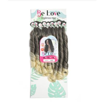 Cabelo Sunshine Orgânico Ondulados Encaracolados Para Penteados Rede 75cm Be Love Cor:t4-613(castanhoc-loiro)