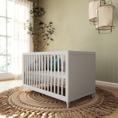 Berço Divicar Fofura Padrão Americano 2 Em 1 Mini Cama Branco
