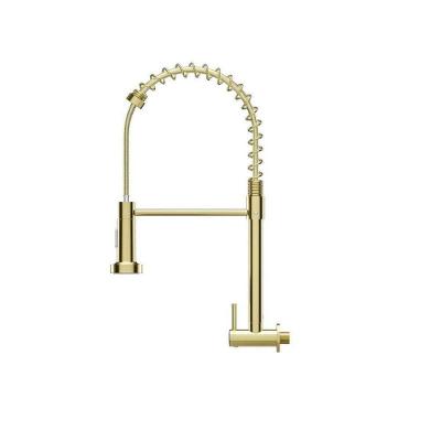 Torneira Cozinha Gourmet Monocomando Parede Extensivel Cromado Preto-prata Torneira:dourada-parede