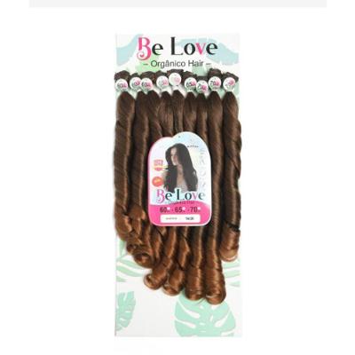 Cabelo Sunshine Orgânico Ondulados Encaracolados Para Penteados Rede 75cm Be Love Cor:t4-30(castanhoc-melescuro)