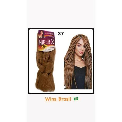 Promoção Jumbão Pacotão 400g Trança Braids Alta Qualidade Hiper X Cores:27(melclaro)