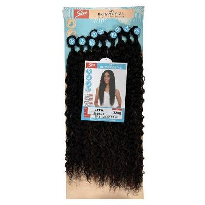 Cabelo Cacheado Oganico De Bio Fibra Sleek - Lita 320g Cor:sp2-4-30