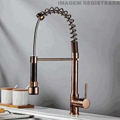 Torneira Cozinha Gourmet Inox Luxo Modelo:agua Fria Bancada Rose