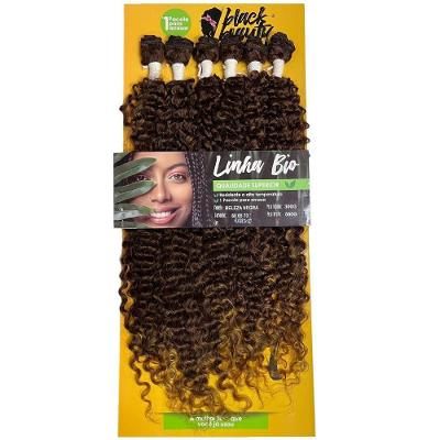 Cabelo Cacheado Beleza Negra 300gr 70cm Black Beauty Linha Bio Cor:hl433-613+1427