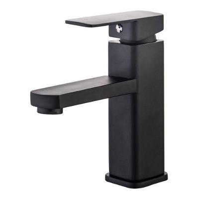Torneira Banheiro Monocomando Misturador Lavabo Preto Baixa