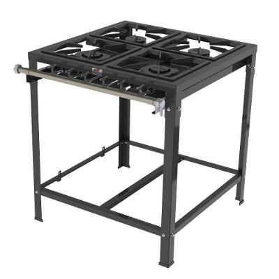 Fogão Industrial 4 Bocas 2 Queimadores Duplo Pmsd-42 G2 - Progás