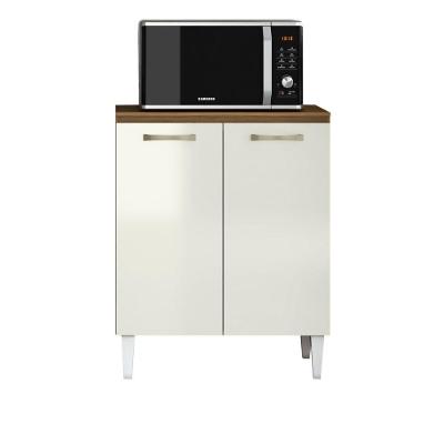 Balcão Aramoveis Atenas 2 Portas 70cm Com Tampo Atacama Com Off White