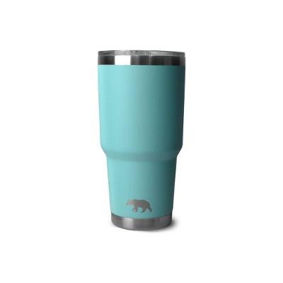Copo Térmico Tumbler 30 Oz 887 Ml Qgk Turquesa Com Tampa