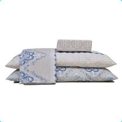 Jogo De Cama Queen Duplo 4 Pçs Luna 250x220cm 140 F Realce