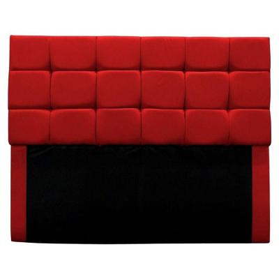 Cabeceira Cama Box Queen 160 Cm Bianca Suede Vermelho