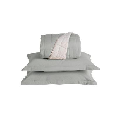 Kit Cobre Leito Matelado Dupla Face Sherpa De Carneiro 3 Peças Casal 80% Algodão - 20% Poliéster Percal 180 Fios Cor:cin