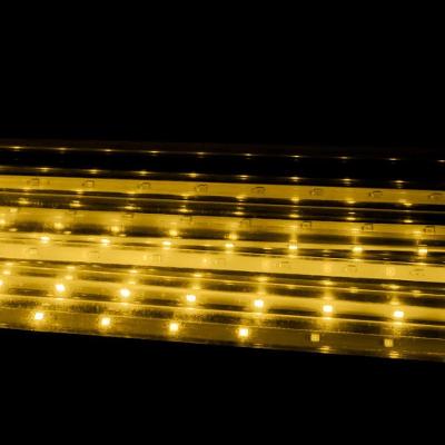 8 Tubos De Luz Led 75cm Iluminação Cascata De Efeito Gelo Chuva Natal Branco Quente