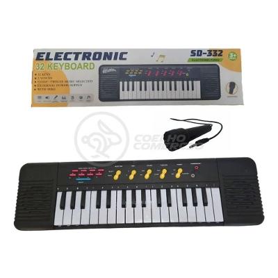 Mini Teclado Piano 32 Teclas Musical Karaokê E Microfone