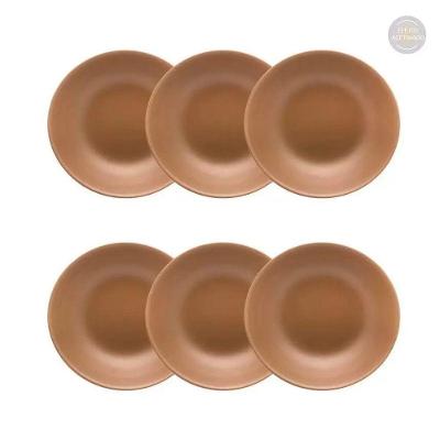 Conjunto De Pratos Fundos 06 Peças Avelã Oxford
