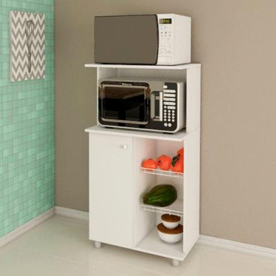 Balcão Multiuso Com 1 Porta E 2 Cestos Para Fruteira Branco