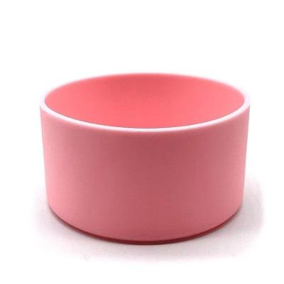 Bota Manga Protetora De Silicone É Adequada Para 600ml 300ml 600ml Garrafas Água De Aço Inoxidável Rosa