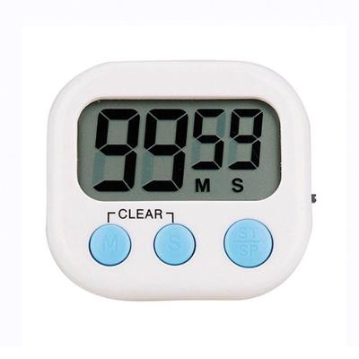 Timer Digital Temporizador De Cozinha Contagem Regressiva Cronômetro Com Imã Magnético Alarme Branco