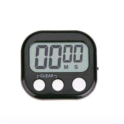 Timer Digital Temporizador De Cozinha Contagem Regressiva Cronômetro Com Imã Magnético Alarme Preto