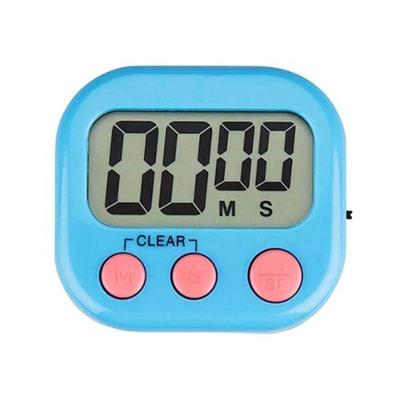 Timer Digital Temporizador De Cozinha Contagem Regressiva Cronômetro Com Imã Magnético Alarme Azul