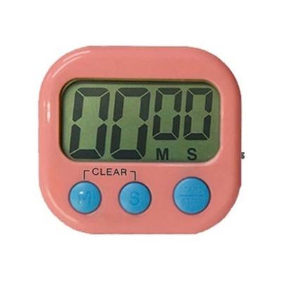 Timer Digital Temporizador De Cozinha Contagem Regressiva Cronômetro Com Imã Magnético Alarme Rosa