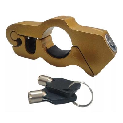 Trava Antifurto Trava Manete Freio Acelerador Moto Reforçado Trava De Moto Dourado
