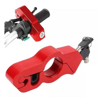 Trava Antifurto Trava Manete Freio Acelerador Moto Reforçado Trava De Moto Vermelho