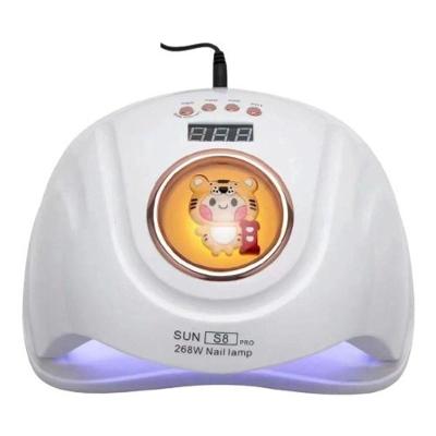Cabine De Unha Sun S8 Profissional 268w Para Unhas De Gel Led Uv Com Bichinho Bivolt Branca
