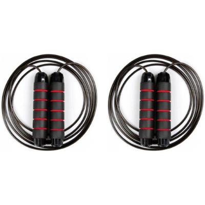 Corda De Pular Cross Speed Rope Rolamento Profissional 2 Peças