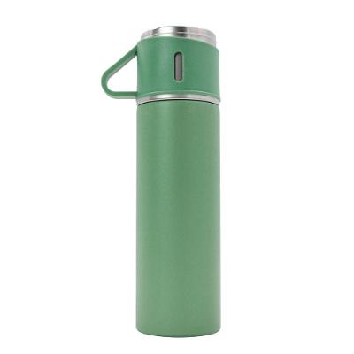 Garrafa Termica Com Copo Parede Dupla Inox Squeeze 500ml Verde