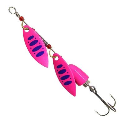 Kit 10 Iscas Artificiais Giratórias Spinner Colher De Metal 6g