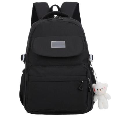 Mochila Unissex Reforçada Impermeável Para Notebook 15.6 Faculdade Escola Passeio Com Pelúcia Preto