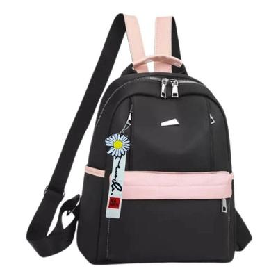 Mochila Bolsa Casual Feminina Mulher Com Chaveiro Espaçosa Escolar Faculdade Passeio Preto