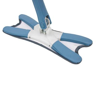 Mop Rodo De Limpeza Giratorio Retangular Ajustavel Retratil Azul Escuro
