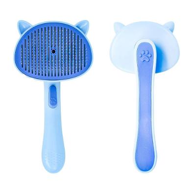 Tira Pelos Pet Rasqueadeira Removedor Animais Gato Cachorro Azul