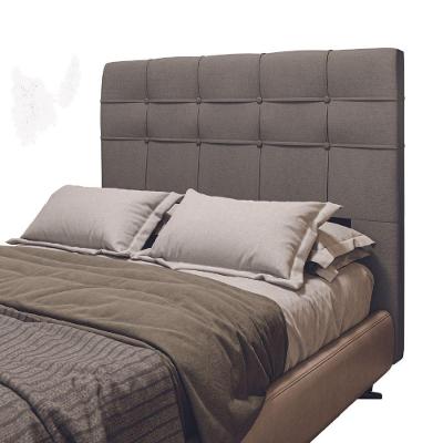 Cabeceira Estofada Para Cama Box Casal Hanover 1,40m Suede Dobuê Mascavo