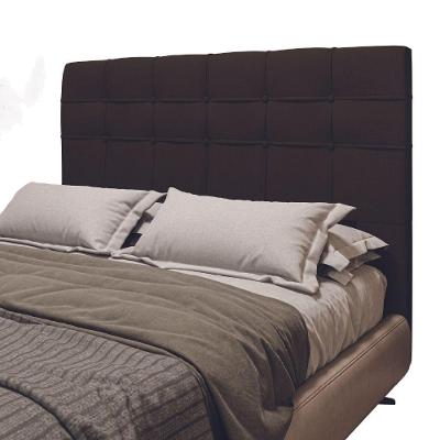 Cabeceira Estofada Para Cama Box Casal Queen Hanover 1,60m Suede Dobuê Chocolate