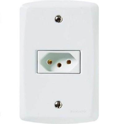 Tomada 3p 20a Lux2 Tramontina - Conjunto Modular Branco - Parafusos Inclusos