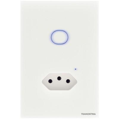 Interruptor Onne Smart Tramontina Branco Com 1 Canal E 1 Tomada 2p+t 10 A 250 V Tramontina