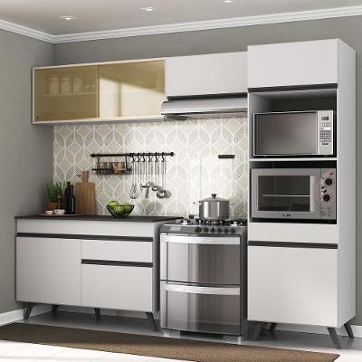 Armário De Cozinha Compacta 4 Peças Mp3692.964 Veneza Branco