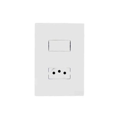 Interruptor Simples + Tomada 10a Linha I9 - Ilumi - Conjunto De Interruptor E Tomada