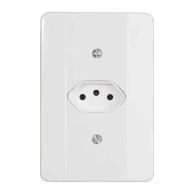 Tomada 3p 20a Horizontal Nbr 14136 20a/250v - Linha Millenium - Mectronic