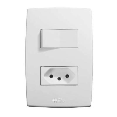 Interruptor Simples + Tomada 10a Mec-plus 180x80x40mm - Mectronic