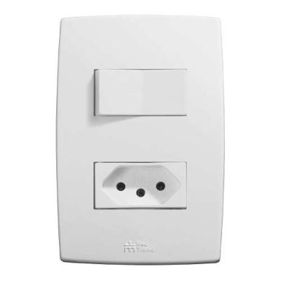 Interruptor Paralelo + Tomada 10a Mec-plus 142x155x227mm - Mectronic