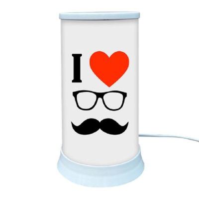 Luminária Charmosa Hug Pai Com Elegante Design De Mustache Para Sua Mesa